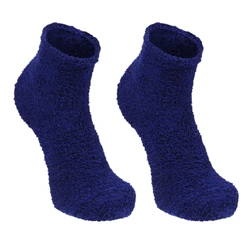 KESYOO 3 Pairs Düz Renk Erkek Çorap Kabarık Terlik Çorap Bulanık Kalınlaşmak sıcak tutan çoraplar Mercan Polar Uyku Çorap Kış için