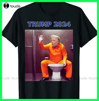 Kilit Onu Trump-Anti Trump Siyasi Trump Cezaevi T-Shirt S-3Xl O-Boyun Streetwear Boy Xs-5Xl Özel Hediye