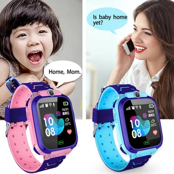Kinder Telefonuhr Çocuklar Akıllı Saat GPS LBS 4G Uhr SOS SIM Wasserdicht Armbanduhr