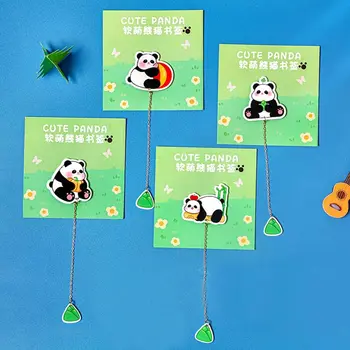 Kitap Paginator Panda Kitap Sayfa İşaretleyici Çin Tarzı Sayfalandırma İşareti Okuma İmi Akrilik Kitap Klipleri Püskül Kolye İmi