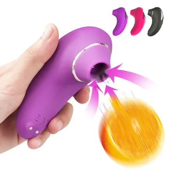 Klitoral Emme Vibratör Vakum Klitoris Stimülatörü Yapay Penis Vibratör 9 Modları Emme G-spot Meme Emme Yetişkinler için Seks Oyuncak
