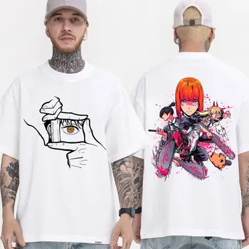 Kobeni Higashiyama T-Shirt Testere Adam Savaşçı Denji T Shirt Erkek kadın Manga Kısa kollu Tees Komik Hayakawa Aki Pochita En