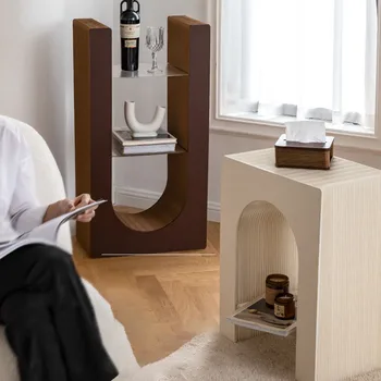 Komodin İskandinav Komodinler Katlanır depolama dolabı Yaratıcı Sehpa Lüks yatak odası mobilyası Rahat komodin
