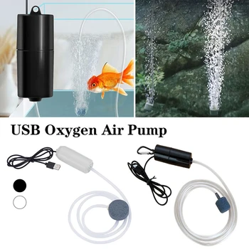 Kompresörü Sessiz Küçük Akvaryum Aksesuarları balık akvaryumu Oksijen Taşınabilir Tankı Pompası Hava Havalandırıcı Oksijenatör Hava Mini