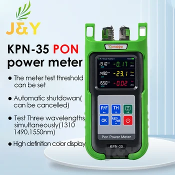 KPN-35 PON Optik Güç Ölçer 0.1 dB Çözünürlük, 1490nm, 1550nm, 1310nm PON Ağ Testi için Komshine FTTH OPM APC / UPC