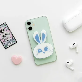 Kpop IU LeeJıEun 2023 Takvim telefon tutucu Karikatür Tavşan Katlanır Tutucu Ölçeklenebilir Şeffaf telefon tutucu Kawaii Hayranları Hediye