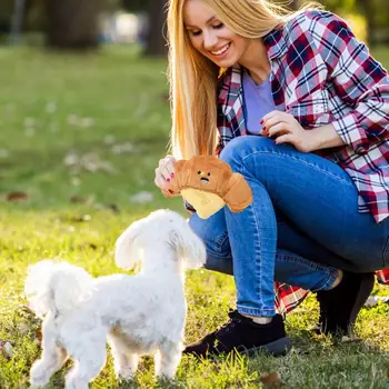 Köpek Snuffle Oyuncak Sevimli Pet Çiğneme Oyunu Köpek Interaktif Gıcırtılı Oyuncak Köpek Koklama Oyuncak Köpek Diş Çıkarma Squeakers Pet Peluş Chewers