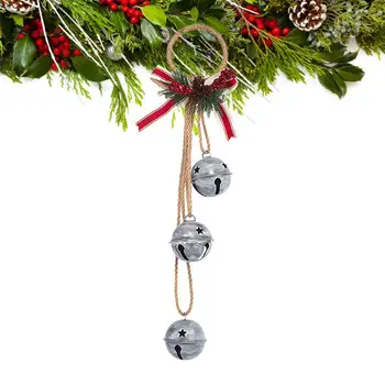 Küçük Metal Rustik Asılabilir Vintage Dekoratif Çan Süsleme Noel Çan Jingle Bell Parti Noel Dekorasyon İçin Ağaç Duvar