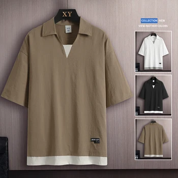 Kısa Kollu T Gömlek Erkekler 2023 Yaz Yüksek Kaliteli Tişört En Tees Klasik Marka Moda Giyim Artı Boyutu M-3XL O BOYUN