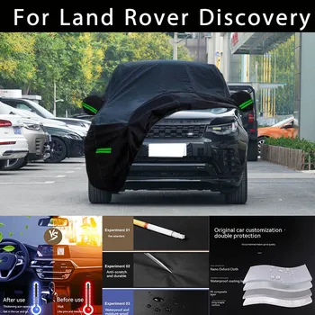 Land Rover Discovery için Açık Koruma Tam Araba Kapakları Kar Örtüsü Güneşlik Su Geçirmez Toz Geçirmez Dış Araba aksesuarları