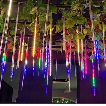LED Meteor Duş Dize İşıklar Peri Noel Ağacı için Açık Dekor bahçe ışıkları düğün parti tatil aydınlatma Navidad Noel