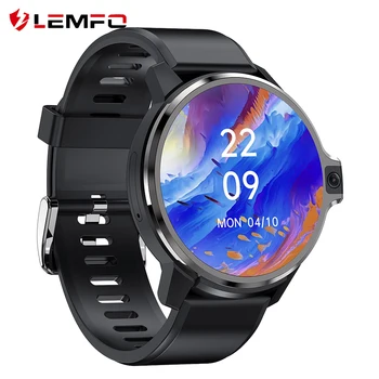 LEMFO LEMP akıllı saat Erkekler 4G LTE GPS Wifi Android Sistemi 1050 mAh Büyük Pil Medya Oynatıcı nabız monitörü Smartwatch
