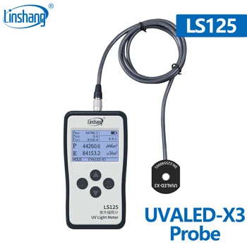 Linshang probu UV sensörü LS125 UV UVALED-X3 Yoğunluk Ölçer Test Işınlama ve Enerji UVA ve UVV için ışık kaynağı
