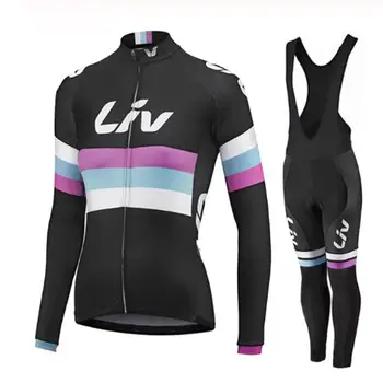 LIV 2023 Kadın Sonbahar Bisiklet Jersey Seti Uzun Kollu Nefes Giyim MTB Maillot Ropa Ciclismo Bisiklet Açık Spor