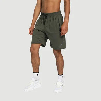 Logo ile erkek Yaz Spor Şort Açık Egzersiz Seyahat Şort Spor Koşu fitness şortu Moda Çabuk Kuruyan Rahat pantolon