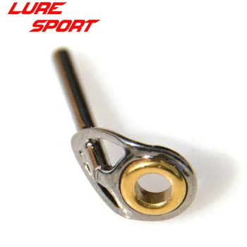 LureSport 10 adet UCHLTST Üst kılavuz Mikro Gri Çelik çerçeve Altın yüzük Çubuk Yapı bileşeni Tamir DIY Aksesuar