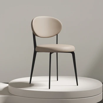Lüks Ergonomik Tasarımcı yemek sandalyeleri Accent Rahat İskandinav Relax yemek sandalyeleri Mutfak Stoelen Ev Mobilyaları YX50DC