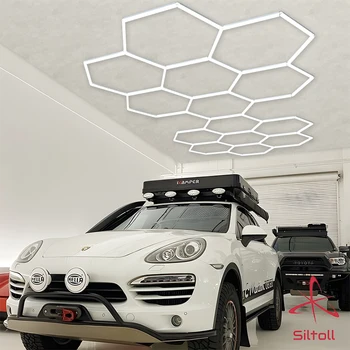 Lüks garaj Showroom tasarım tavan ışık fabrika satış Led araba detaylandırma atölye aydınlatma