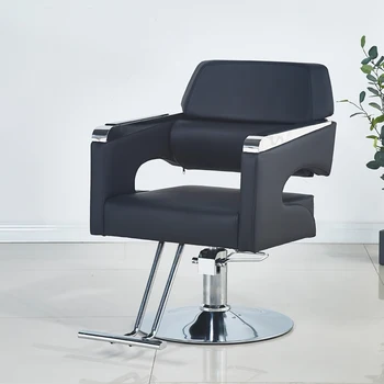 Lüks Pedikür berber koltuğu Saç Kesme Makyaj Güzellik Döner Recliner Yıkama berber koltuğu Ayarlanabilir Cadeiras salon mobilyaları
