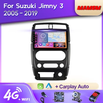 MAMSM 2K QLED Android 12 Araba Radyo Suzuki Jimny İçin 3 2005-2019 Multimedya Video Oynatıcı 4G GPS Carplay Autoradio Stereo 9 inç