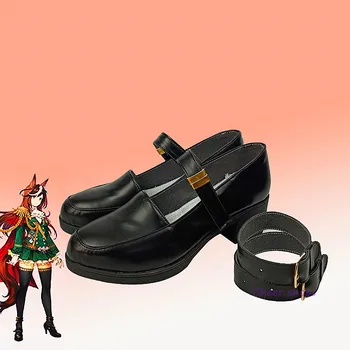 Mamusume Güzel Derby Symboli Rudolf Cosplay Ayakkabı Komik Kadın Yüksek topuk Ayakkabı Cadılar Bayramı Cosplay Kostüm Prop Anime Ayakkabı