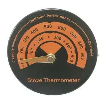 Manyetik soba termometresi Brülör şömine termometresi Ev Şömine Fan fırın termometresi Şömine Aksesuarları