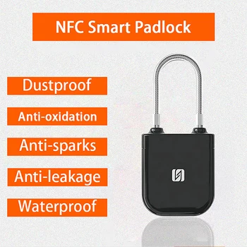 Masterlock Soyunma ABS Su Geçirmez Toz Geçirmez Beyaz Combo Kapı Kilitleri Taşınabilir Şarj etmeye Gerek Yok Mobil Akıllı NFC Valiz Kilidi