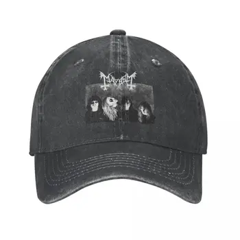 Mayhem Ağır Metal beyzbol şapkası Vintage Sıkıntılı Pamuk Ölüm Kaya güneşlikli kep Unisex Açık Koşu golf şapkaları Kap