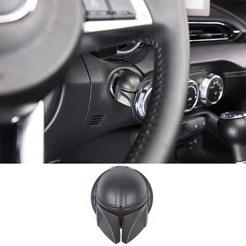 Mazda için MX-5 2016-2023 Araba Motoru Ateşleme Bir Anahtar Start Stop basmalı düğme kapağı Anahtarı Düğmesi Koruyucu Dekorasyon 3D Etiket