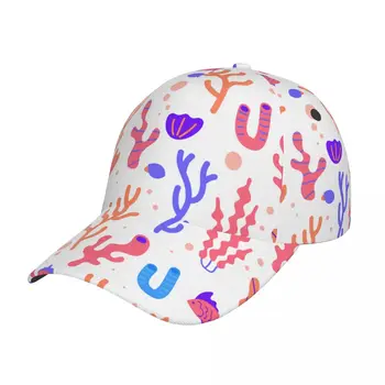 Mercan Balık Açık Spor Kapaklar beyzbol şapkası Erkek Kadın vizör kapağı beyzbol şapkası Sokak Hip Hop Kapaklar golf şapka erkekler