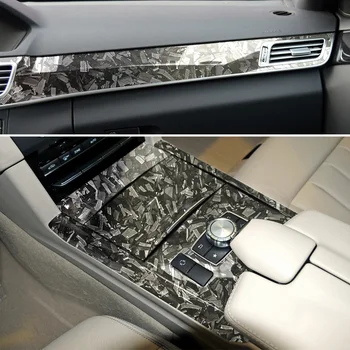 Mercedes Benz E-class için W212 İç dişli aralığı Yüksek Parlak Dövme karbon elyaflı vinil film Film Yapışkanlı Araba Çıkartması Sarma