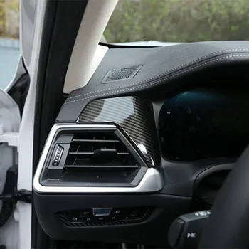 Merkezi Konsol Dashboard Kapak Trim Şeritler BMW 3 Serisi için G20 G28 2020 LHD Karbon Fiber Tarzı İç Çıkartmalar