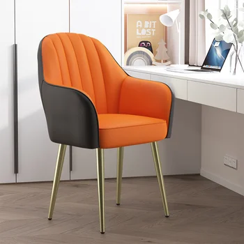 Metal Tasarım yemek sandalyeleri Minimalist Oyun Relax Rahat Sandalye Benzersiz Bireysel Sillas Comedor Ev Mobilyaları WXH30XP