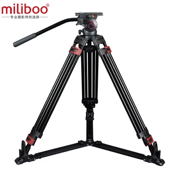 miliboo MTT609A Profesyonel Ağır Hidrolik Kafa Topu kamera tripodu Kamera / DSLR Standı Video Tripod Yük 15 kg Max