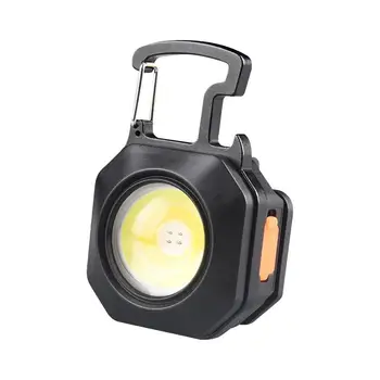 Mini LED taşınabilir çalışma ışığı Anahtarlık el feneri kamp COB lamba sigara çakmak şişe açacağı Acil düdük ışık