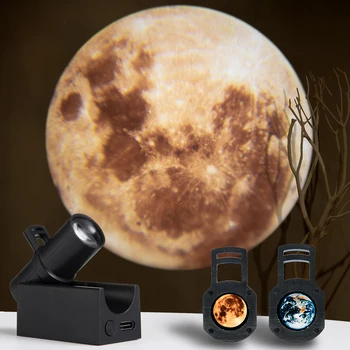 Mini Yıldız projektör ışık Cosmos Evren Kreş USB Şarj Ay LED Gece Lambası Fotoğrafçılık Selfie arka plan ışığı