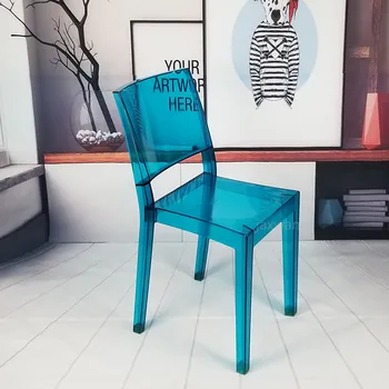 Minimalist Tasarım İstiflenebilir Plastik Yemek Sandalyesi PP Yemek Sandalyesi Ev Mobilyaları Boş Sandalye Loft Caft Sandalye A