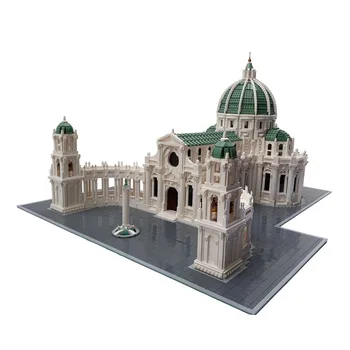 MOC-15896 Ünlü Şehir Barok Katedrali Monte Ekleme Yapı Taşı Modeli 13304 Parçaları Yetişkin çocuk Doğum Günü Oyuncak Hediye