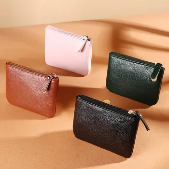 Moda kadın bozuk para cüzdanı Debriyaj Çantalar Çok fonksiyonlu Fermuar Küçük cüzdan Kadın PU Deri İnce Para Kartı Anahtar Kutu