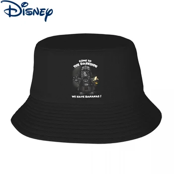 Moda Kova Şapka BİZ MUZ Disney Bob Kap Kız Erkek Pamuk Balıkçı Kapaklar Darth Vader Plaj Balıkçılık Şapka Sonbahar
