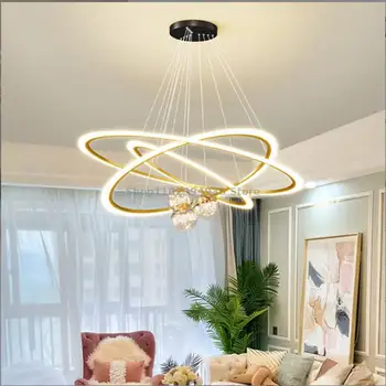 Modern 2023 Oturma Odası Avize Akıllı LED Tavan Lambası Mantianxing Yatak Odası Restoran Jianyue Kapalı Dekorasyon Lambaları