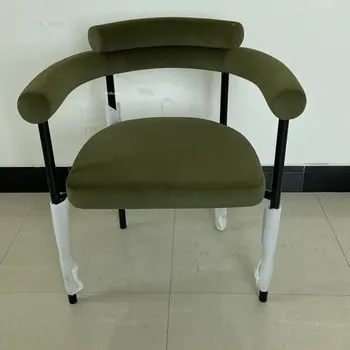 Modern Kaşmir Yemek Sandalyesi Mobilya Restoran yemek sandalyesi Arkalığı Kol Dayama Kişilik Tasarım Mutfak Yemek Sandalyesi C