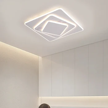 Modern mermer LED tavan yatak odası için lamba oturma yemek odası mutfak yatak odası tavan lambası kare yuvarlak ev dekor kapalı ışık