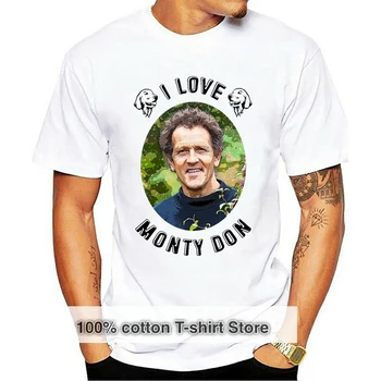 Monty Don T-Shirt Bahçıvan Komik Baskı Giyim Hip-Tope Erkek T-Shirt Tees moda T-Shirt Yaz %100 % Pamuk
