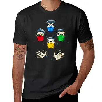 Mortal Kombat Dört Efsanevi Ninjaları T-Shirt tees yüce t shirt erkek t shirt grafik t shirt eşofman, erkekler