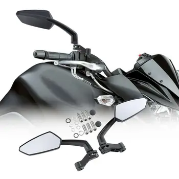 Motosiklet 8mm / 10mm dikiz aynası İçin Harley Touring Scooter Chopper Cruiser Kir Bisiklet Sol ve Sağ