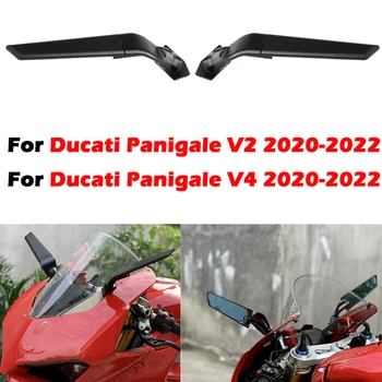 Motosiklet dikiz aynası Ducati Panigale V2 955 V4 1100 Stealth Spor Winglet Ayna Kitleri Ayarlanabilir Gizli Aynalar