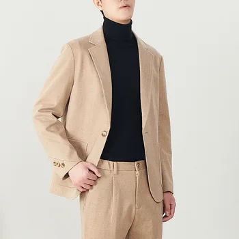 MRMT 2023 Marka Yeni erkek Takım Elbise Kore Versiyonu Moda Rahat İş resmi giysi Sıcak Yüksek Kaliteli Yün Takım Elbise