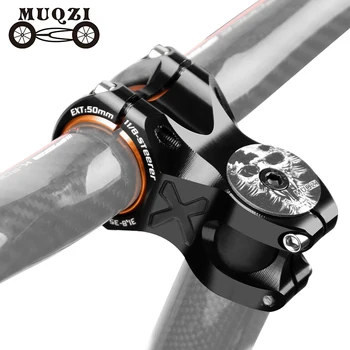 MUQZI 31.8 35 Bisiklet Kök MTB Yol BMX Bisiklet 50mm Kısa Gidon Kök Ultralight 0 Derece Bisiklet Alüminyum alaşımlı gövde