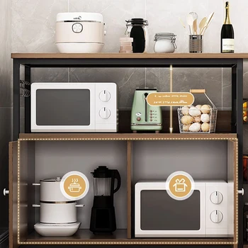 Mutfak Dolapları Tam Set Büfe depolama dolabı Mutfak Tam Kiler Dolabı Metal Muebles Cocina Çok Fonksiyonlu Mobilya